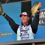 JVD two smallmouth bass weigh-in-stage 1400